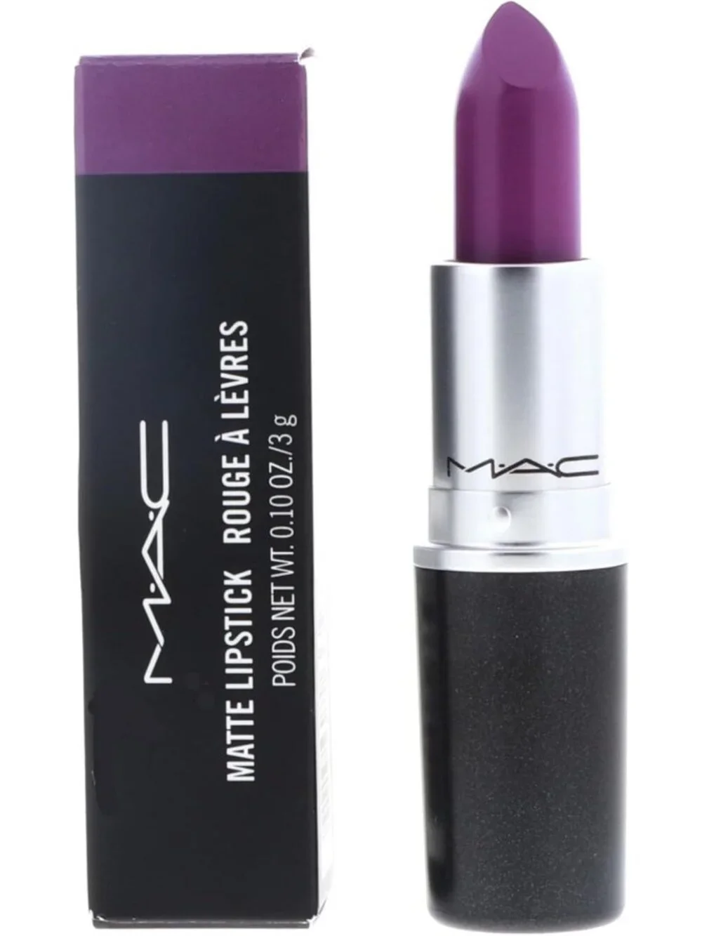 Vibrant Matte Purple Lipstick - Long-Lasting, Bold Color for All Skin Tones